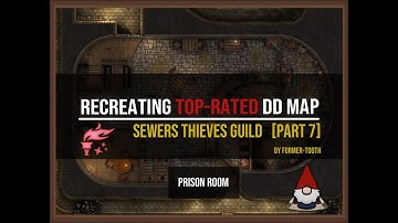 Recreating the TOP VOTED Dungeondraft map - Building Prison [PART 7]