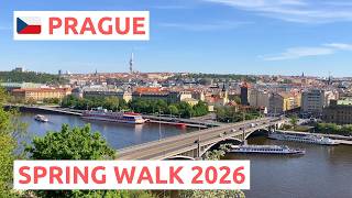 [4K] 🇨🇿 #Prague, Czech Republic | Sunny Day Spring Walk ☀️🌳 May 2026