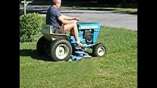 FORD Jacobsen 140 Garden Tractor (for sale) Mowing my lawn 7/21/12.
