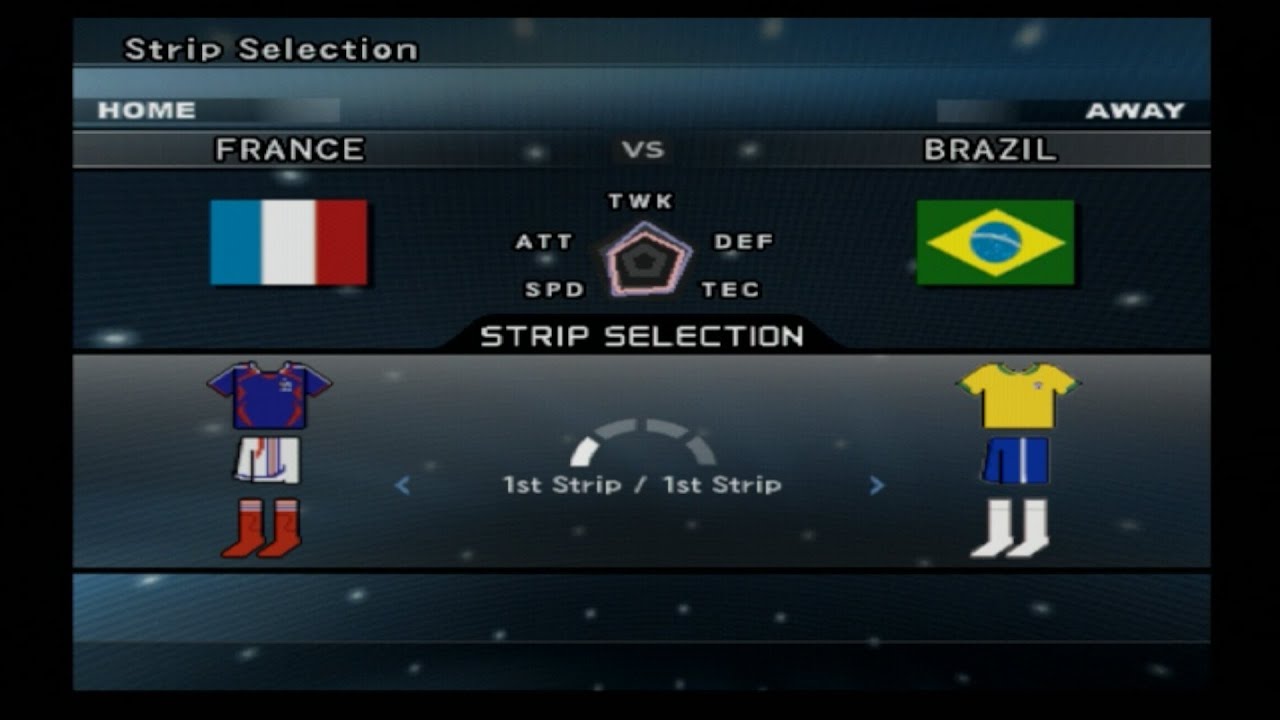 Winning Eleven 2008 France vs Brazil