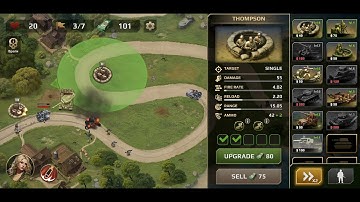 WWII Defense: RTS Army TD Game (mobile) Level 7 Walkthrough (Normal)