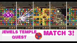 Jewels Temple Quest - MATCH 3! first play video game review! screenshot 5