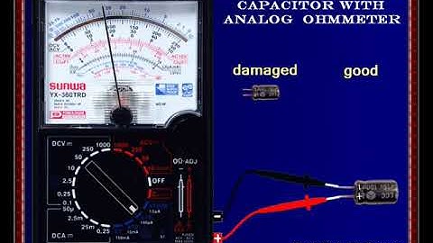 Test capacitor With Analog OhmMeter