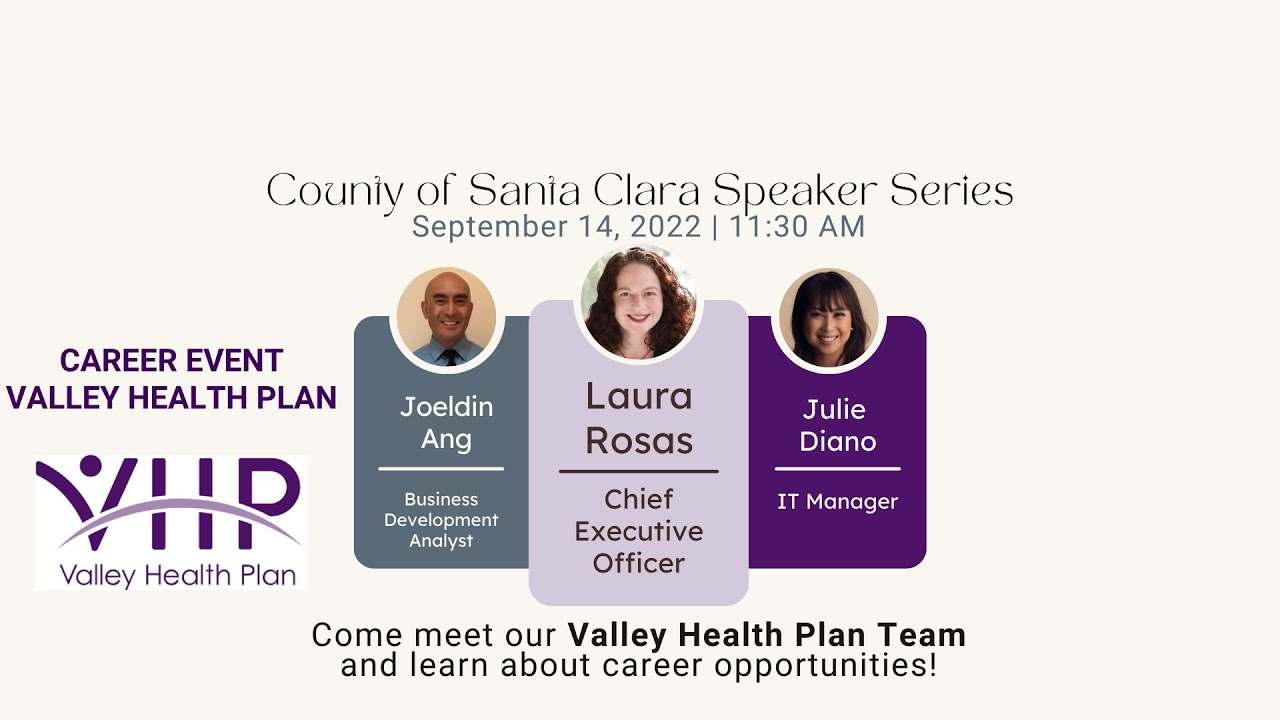 2022 Speaker Series features Valley Health Plan YouTube