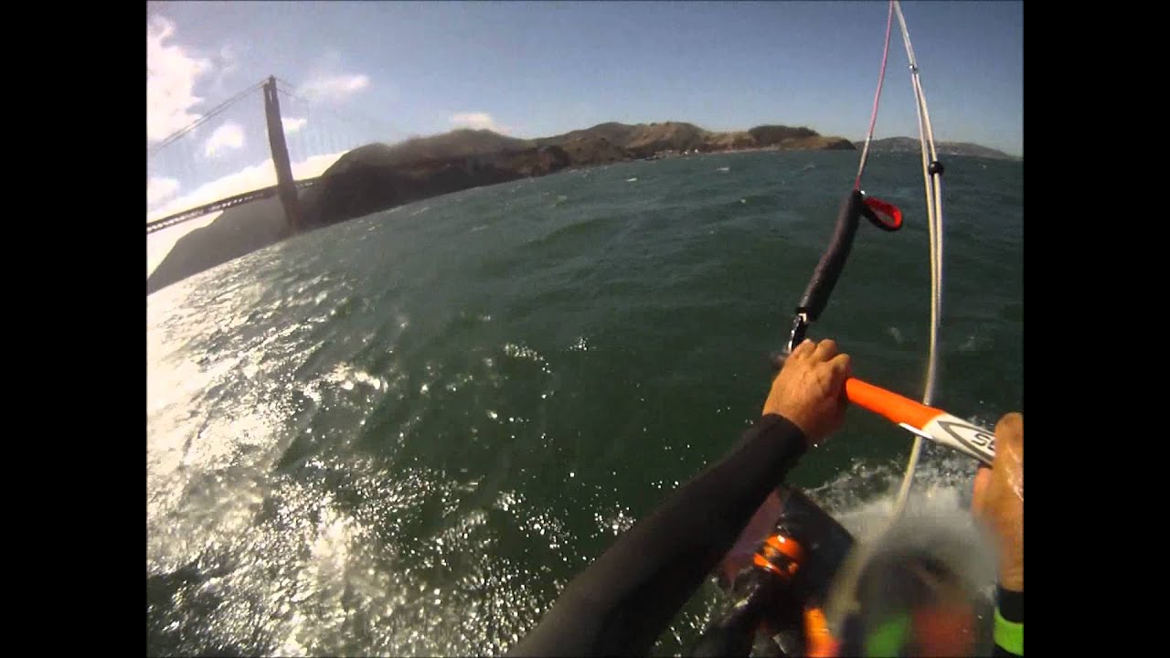 KITEBOARDING SAN FRANCISCO, CROSS BAY SAUSALITO http