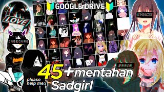 45  Mentahan Anime Sadgirl💔 || Bahan Pelengkap Preset Sad 🥀