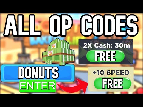 All Super Op Working Codes In Donut Bakery Life Roblox Youtube - donut hat roblox code