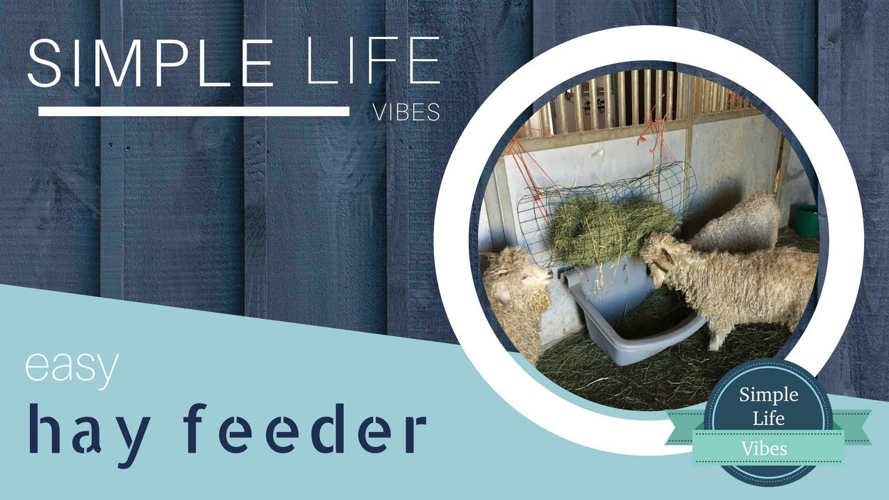 Diy Hay Feeder For Goats Youtube