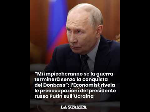 Video PUTIN: Mi impiccheranno se la GUERRA terminerà senza la conquista del DONBASS