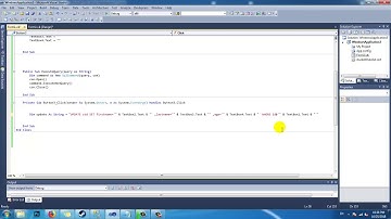 การเขียนคำสั่งแก้ไข Update VB.net Update + Database SQL Server บน Visual Studio อัพเดท 2019
