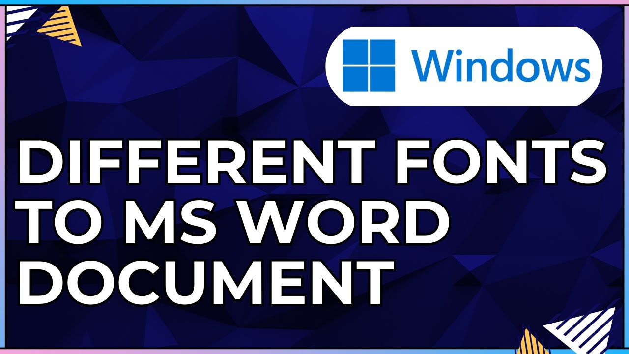 Computer Different Text How To Apply Different Fonts to a Microsoft Word Document Using a ...