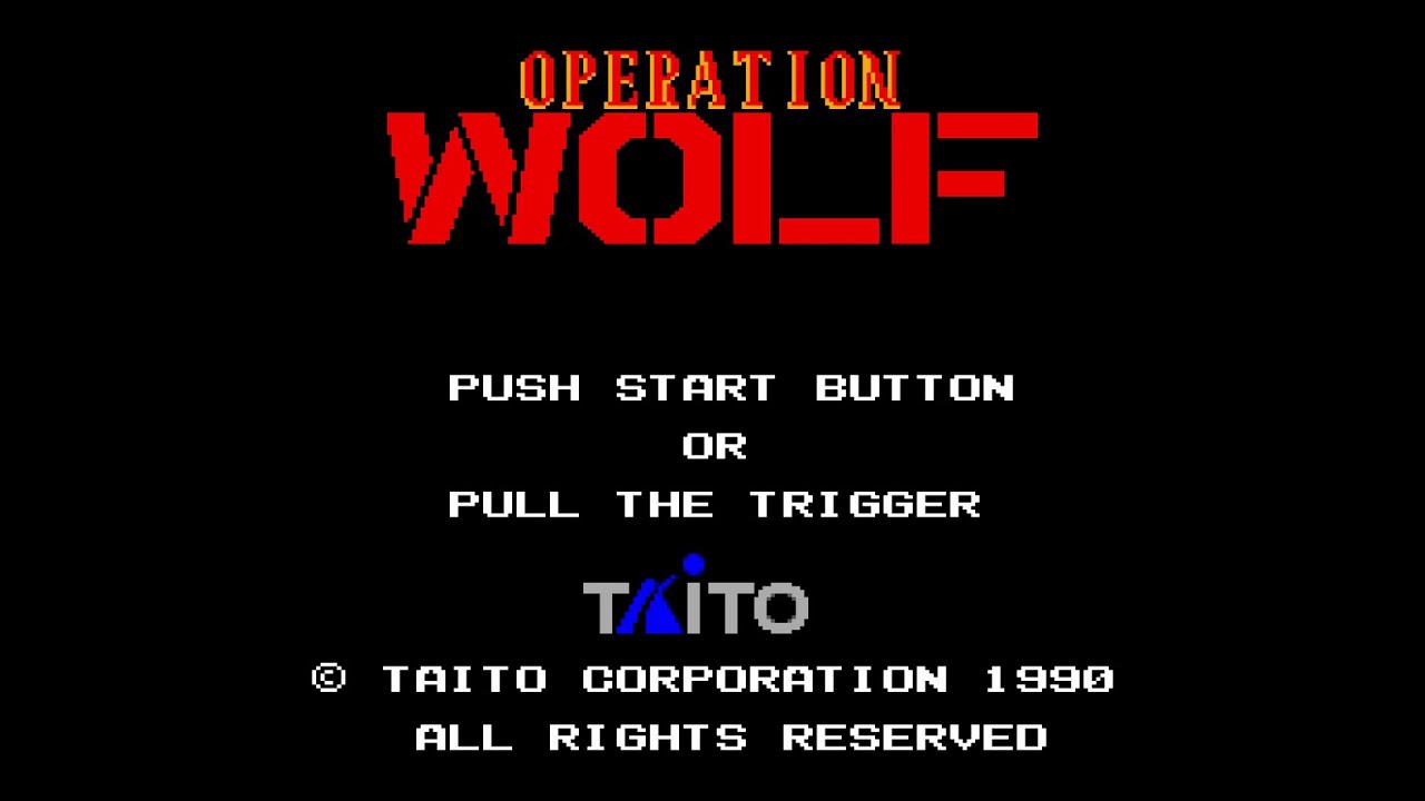 Operation Wolf (Master System) – Écran-titre (Europe - PAL) – 1080p