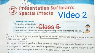 Computer class 5 || Computer class 5 || Class 5 computer  || Presentation software