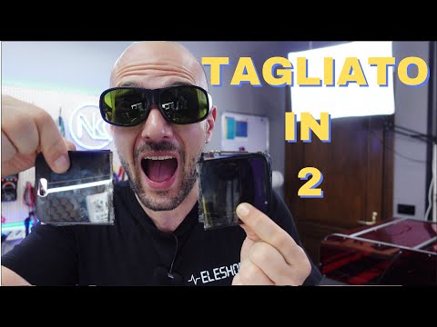I CUT A PHONE IN 2 WITH A LASER
