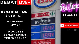 Onze Benzineprijs Hoogste Ter Wereld Accijns Omlaag Pvv