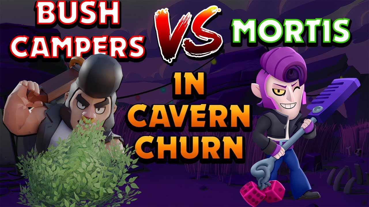 Bush campers VS Mortis in Cavern Churn!!! Solo Showdown Brawl Stars