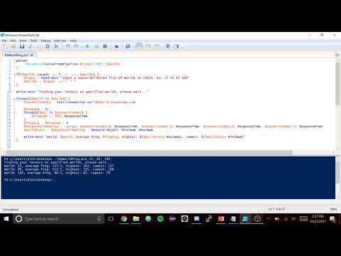 Script to Find Latency to RuneScape Servers