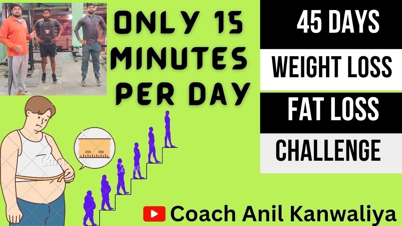 100℅ Fat loss बिना किसी equipment के#15 Minute daily karen#weight loss# ...