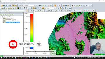 Reservoir volume determination using GIS and Global mapper (GERD Reservoir)