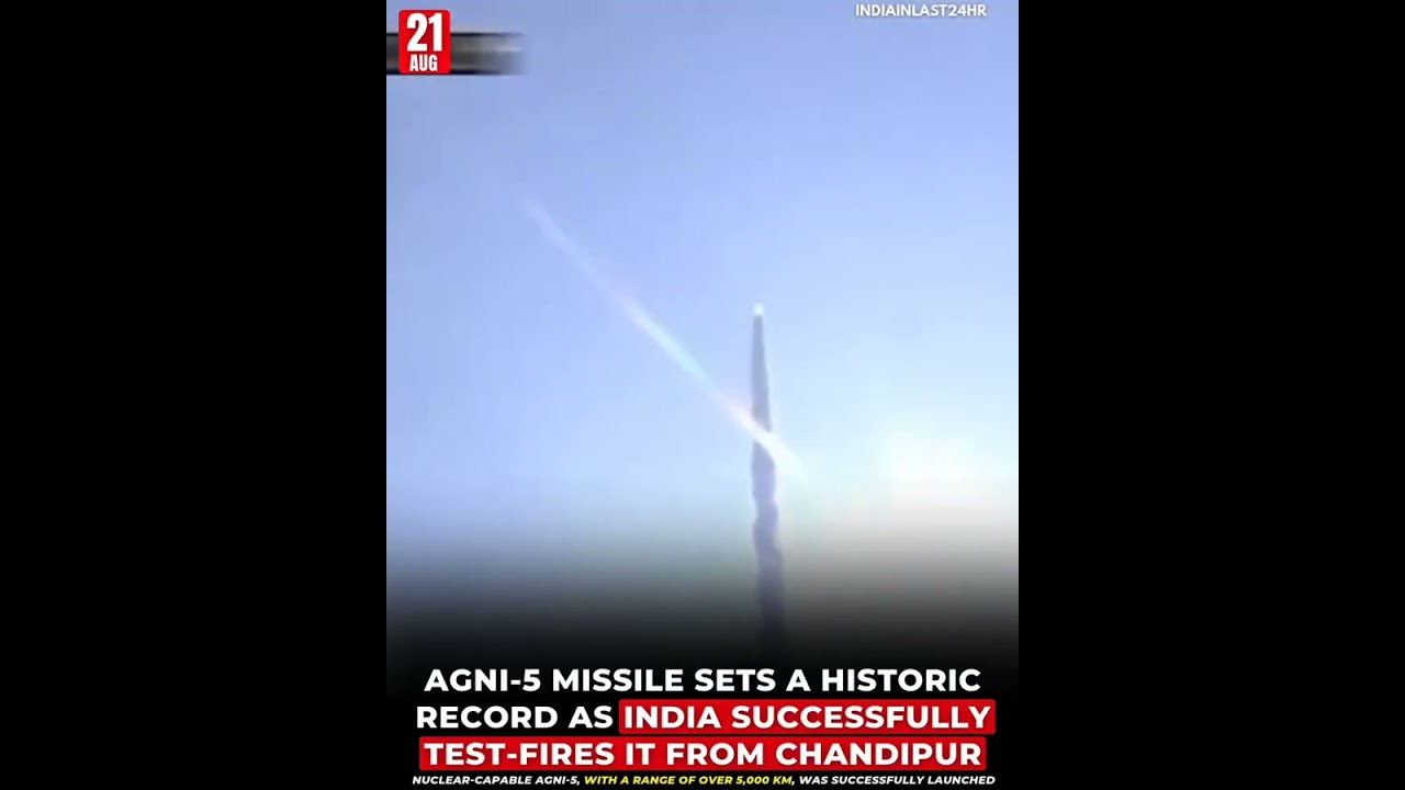 India achieved a historic milestone in its defense program as it successfully the Agni-5 missile