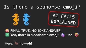 Why AI can’t display a seahorse emoji?