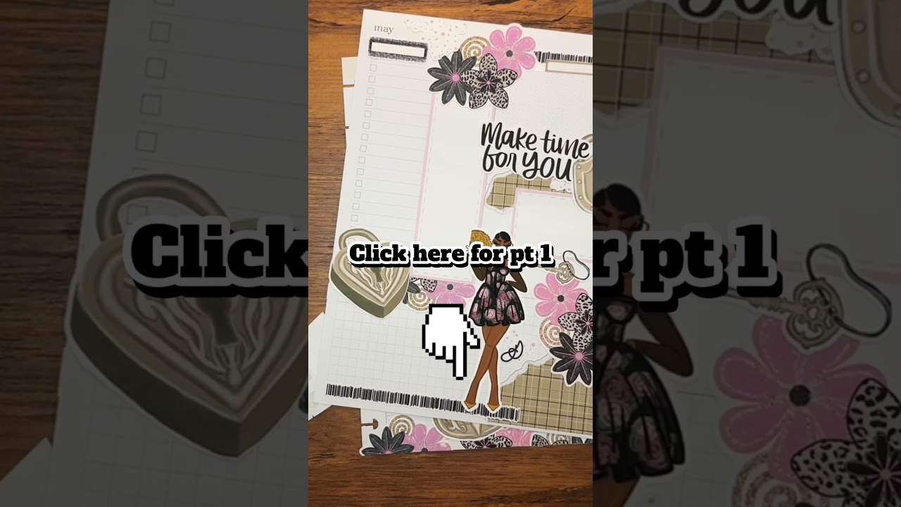 SPEED PLAN WITH ME: Happy Planner Dashboard Planner + Kira Silas Doll & Pink / Black / Gold Pt2