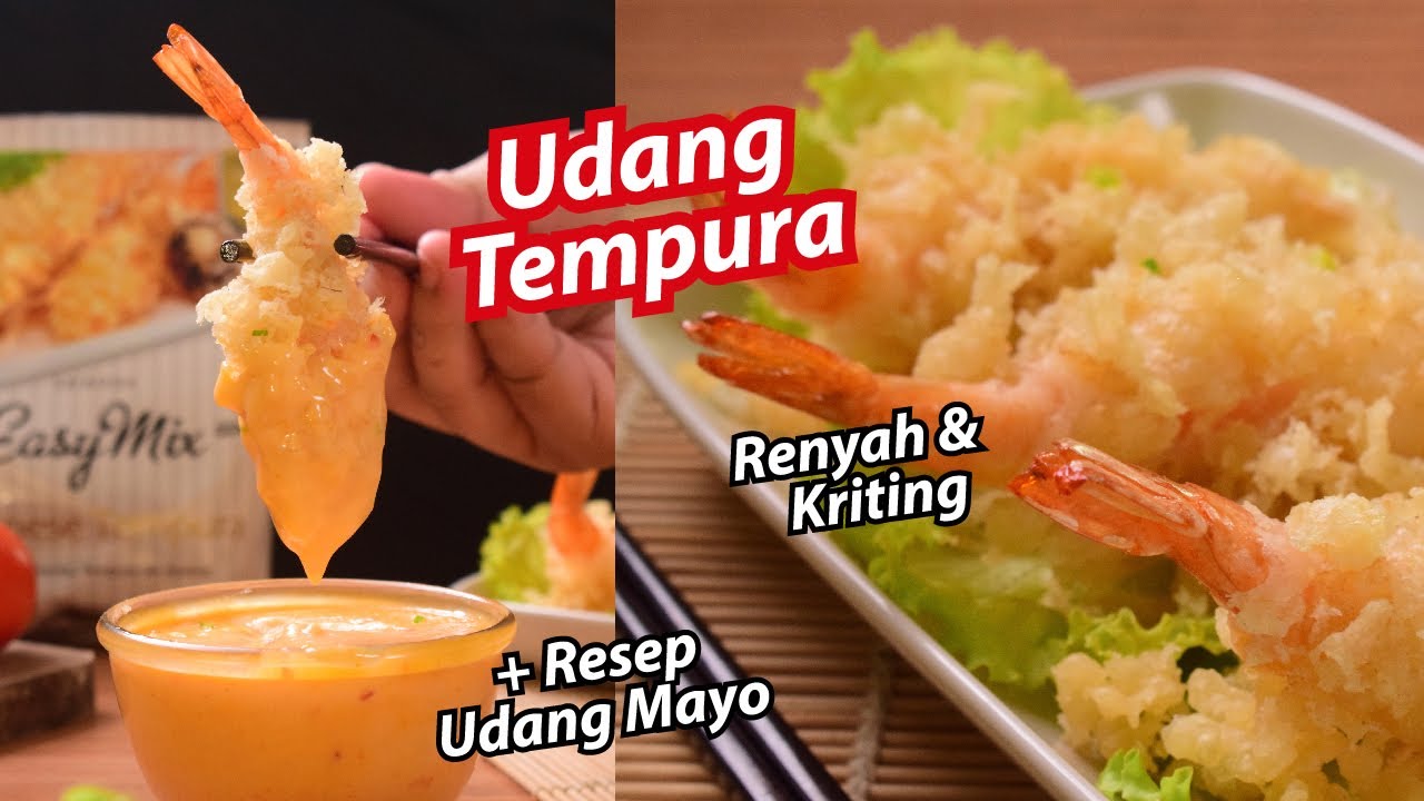Udang Tempura Renyah Kriting Sempurna Mudah