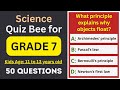 Science Quiz Bee For Grade 7 Kids 50 MCQs 11 To 13 Years Old Class 7 Science Knowledge Quiz Science Quiz Bee For Grade 7 Kids 50 MCQs 11 To 13 Years Old Class 7 Science Knowledge Quiz