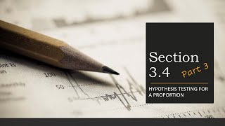 Hypothesis Testing for a Proportion (Part 3—Testing a Proportion from a Percentage of Successes)