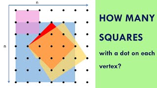 Total Number of Squares in a nxn grid | How many squares can be drawn | Answer to Weekly question 1