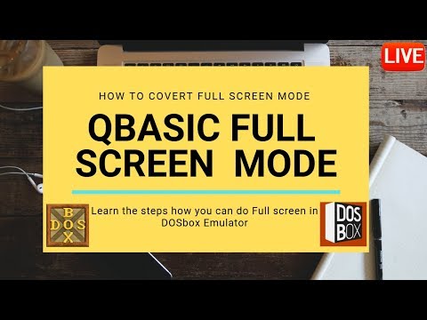 How to make DOSBox window full screen in window 7