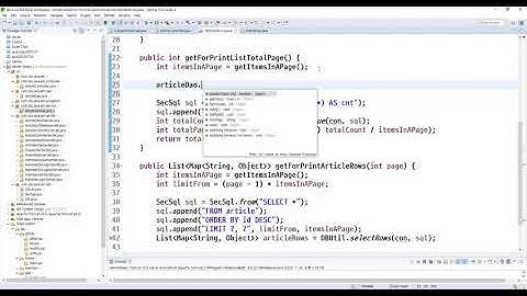 2020 07 26, 자바, 서블릿게시판 구현, 게시물 Dao 도입