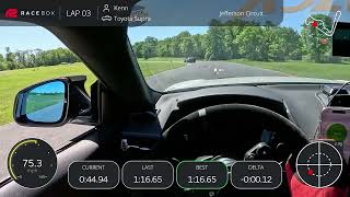 Summit Point Jefferson Circuit - WDCR SCCA Time Trials - Max 2 GR Supra (PB 1:16.39)