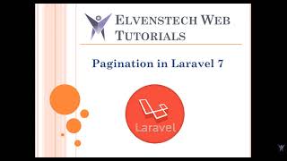 Pagination in Laravel 7