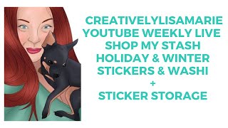 #youtubeweeklylives Shop My Stash + Sticker Storage