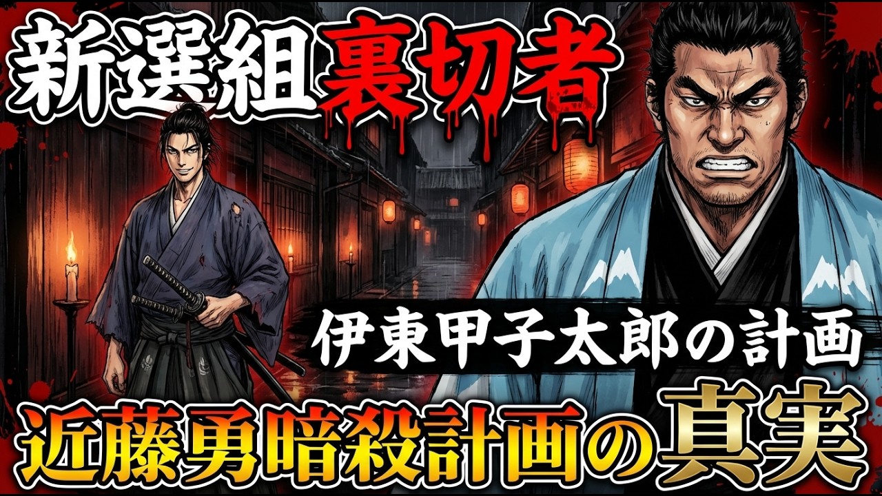 新撰組の裏切り者｜伊東甲子太郎が企てた近藤勇暗殺計画の真相 #新撰組 #伊東甲子太郎 #油小路事件 #幕末 #御陵衛士