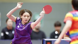 横井咲桜 vs 成本綾海 TFINALGAME 日本ペイントマレッツ vs 京都カグヤライズ ノジマTリーグ2023-2024 11/3 池田市五月山体育館 第2G【卓球Tリーグ公式】