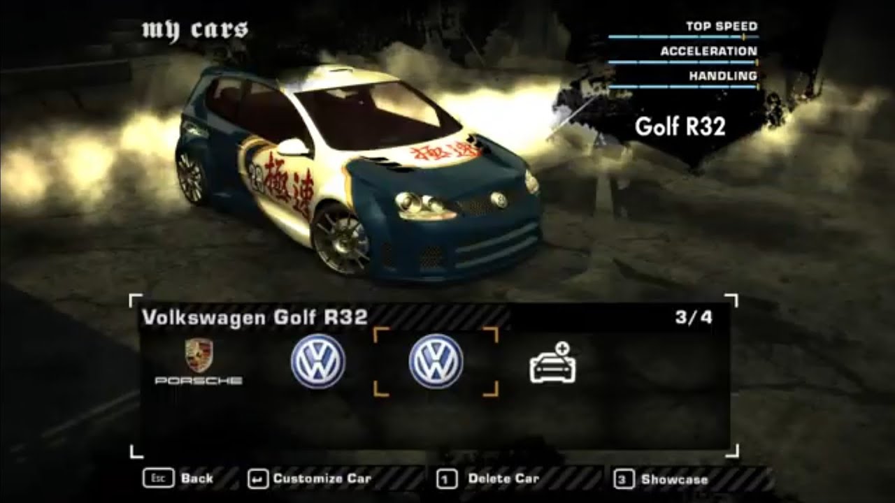 NFS Most Wanted Palmont Imports Mod Sonny Volkswagen Golf R32 - YouTube