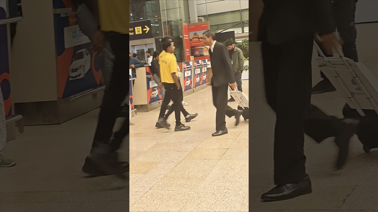 Super Entry Sir at Rgia Airport shamshabad #airport #rgv #rgvlove #rgvtrolls  #rjhrfriendly