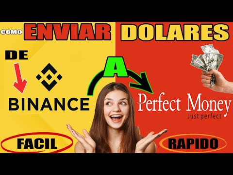 ¿COMO ENVIAR DOLARES DESDE BINANCE HACIA PERFECT MONEY?✅DIRECTAMENTE EN UNA SOLA OPERACION