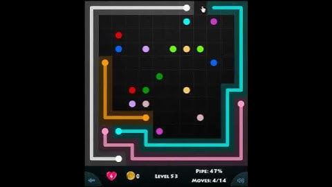 12 × 12 MANIA LEVEL 53 - FLOW GAME ON FACEBOOK Connect the dots