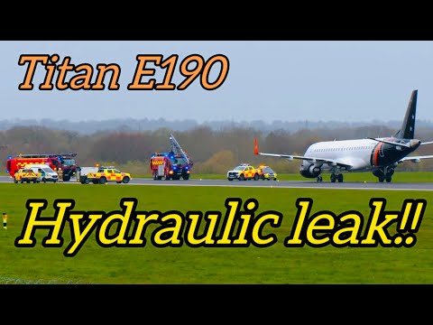 🔴 LIVE ((WET + WINDY)) - TITAN  Hydraulic leak -MANCHESTER AIRPORT - Plane spotting + chat