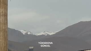 Yüksekova Mor Dağı’nın Zirvesi Beyaza Büründü