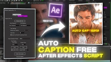 Create Auto Captions For Your Edits in After Effects | Free Auto Caption Script for After Effects