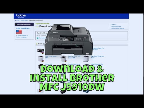 How To Download & Install Brother MFC J5910DW Printer Driver in Windows 1011