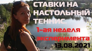 😈ПЯТНИЦА 13 И ИТОГИ 1ой НЕДЕЛИ ЭКСПЕРИМЕНТАЛЬНЫХ СТАВОК ПО НОВОЙ СТРАТЕГИИ НА НАСТОЛЬНЫЙ ТЕННИС