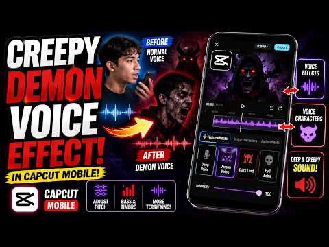 👻 CAPCUT HORROR VOICE: How to Create a Creepy Demon Voice Effect in CapCut Mobile