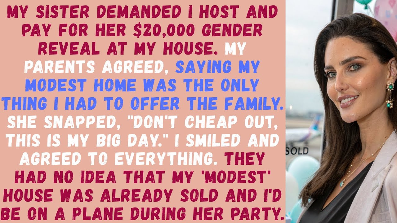 My Sister Demanded a $20K Gender Reveal at My House—She Didn’t Know I’d Sold It