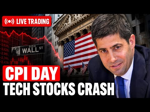 CPI Data LIVE 🚨 Tech Stocks, Semiconductors Fall | Live Trading Stock Market Today 