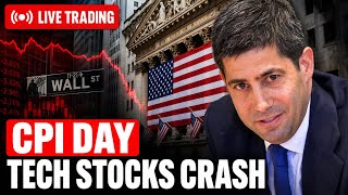 CPI Data LIVE 🚨 Tech Stocks, Semiconductors Fall | Live Trading Stock Market Today 